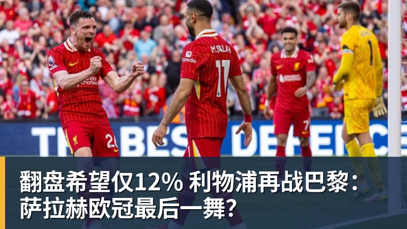 翻盘希望仅12% 利物浦再战巴黎：萨拉赫欧冠最后一舞？
